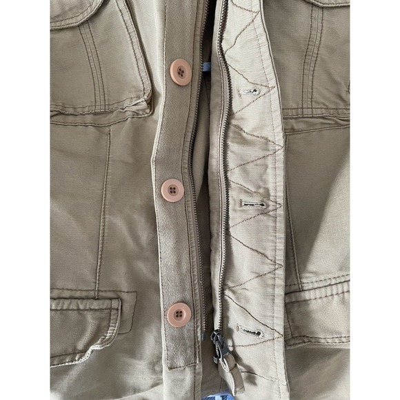 Boden Mens Canvas Utility Field Pocket Chore Military Style Jacket Brown Coat XL - Picture 7 of 7